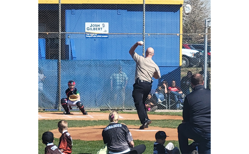 2023 Opening Day First Pitch by Sheriff Mueller